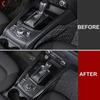 Car Center Console Side Gear Shift Box Frame Cover Trim For Mazda CX-5 CX5 KF 2017- 2024 Carbon Fiber Interior Accessories