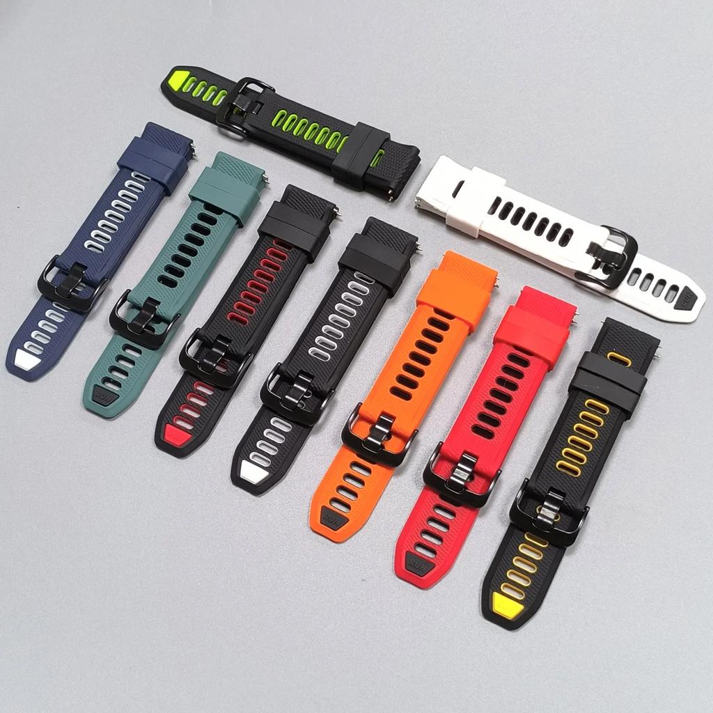 Silicone Watch Strap for Garmin Venu 4 3 2 sq2/Vivoactive 6 Band for Garmin Forerunner 570 255 165 245 Music 20mm 22mm Bracelet