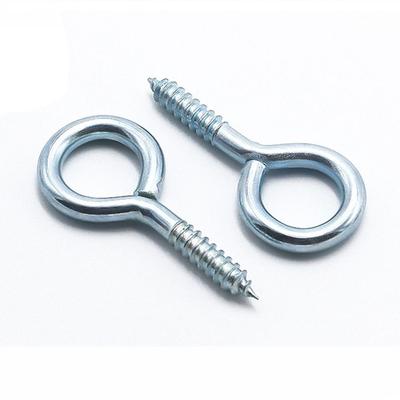 30Pcs 35mm Screw Eye Hooks Self-tapping Eye Bolt Hooks Eyelets Screw Threaded  Indoor&Outdoor