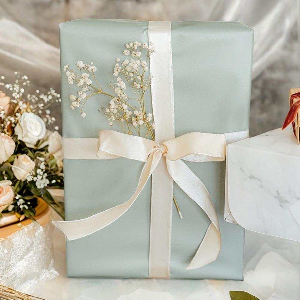 Elegant White Ribbon 25yards/Roll 10-40mm Ribbon Suitable For Gift Packaging, Cake Decoration, Diy Bow, Handicraft Decoration Ri