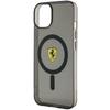 Etui Do iPhone 14 Plus Ferrari Translucent MagSafe Czarny