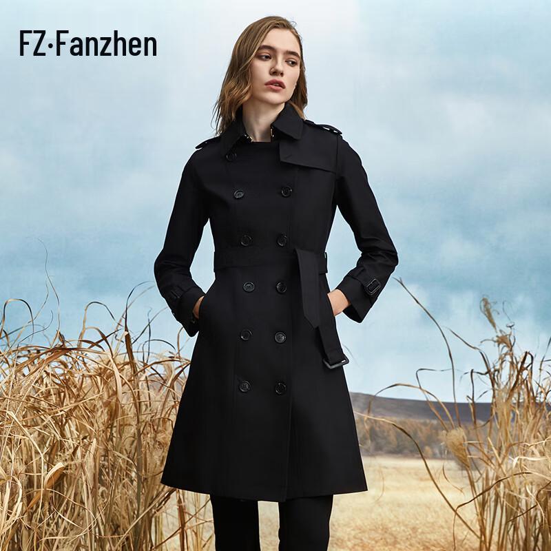 

Vanzhen Women s Mid-Length Double-Breasted Trench Coat S