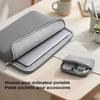 Housse Ordinateur Portable 13" - Compatible avec MacBook Neo Pro Air 13 M2 M3 M4 M5 Lenovo Dell - Gris