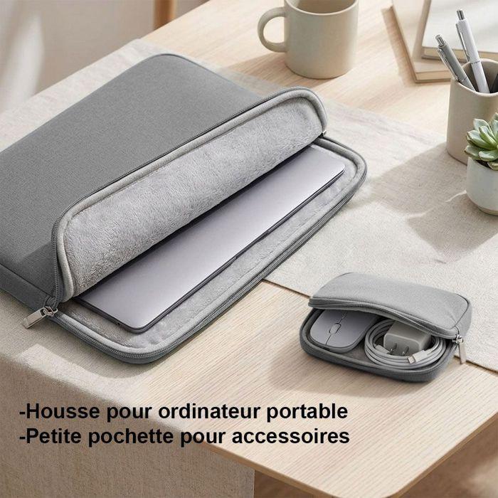 Housse Ordinateur Portable 13" - Compatible avec MacBook Neo Pro Air 13 M2 M3 M4 M5 Lenovo Dell - Gris