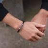Punk Leather Bracelet For Men Stainless Steel Strong Magnet Buckle Bangle Outdoor Sports Cycling Accessories Hiphop Wrap Braslet