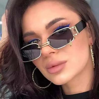 Klasyczne prostokątne okulary przeciwsłoneczne damskie męskie moda vintage okulary przeciwsłoneczne damskie męskie projektant casualowe okulary podróżne
