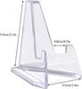 10pcs Crystal Clear Acrylic Display Rack Small Size Light Weight Stand For Commemorative Holder