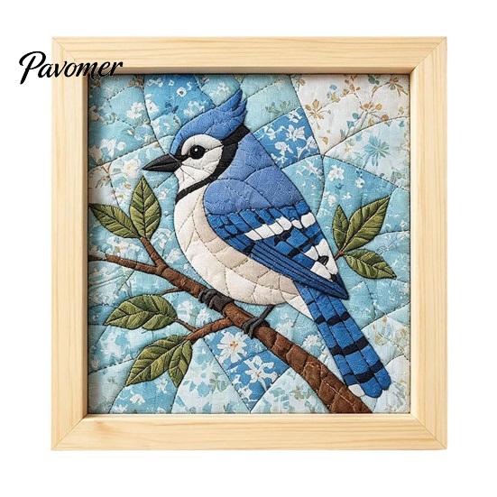 Kein Nähen Quilt Kunst No-Sew Japanisches Stoff-Set, DIY Mosaik-Sets für Erwachsene Anfänger, Gestepptes Wand-Handarbeitsprojekt Handwerk mit Rahmen & Werkzeugen, Sets, Geschenke