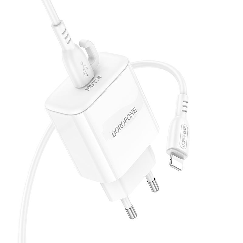 BOROFONE BA81A Platinum 20W Single Port PD Fast Charger (EU Plug)