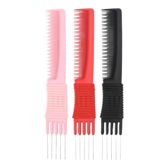 Hair Comb Double Side Steel Comb Comb Hairdressing Men Oil Teeth Professional Head Curly Tool