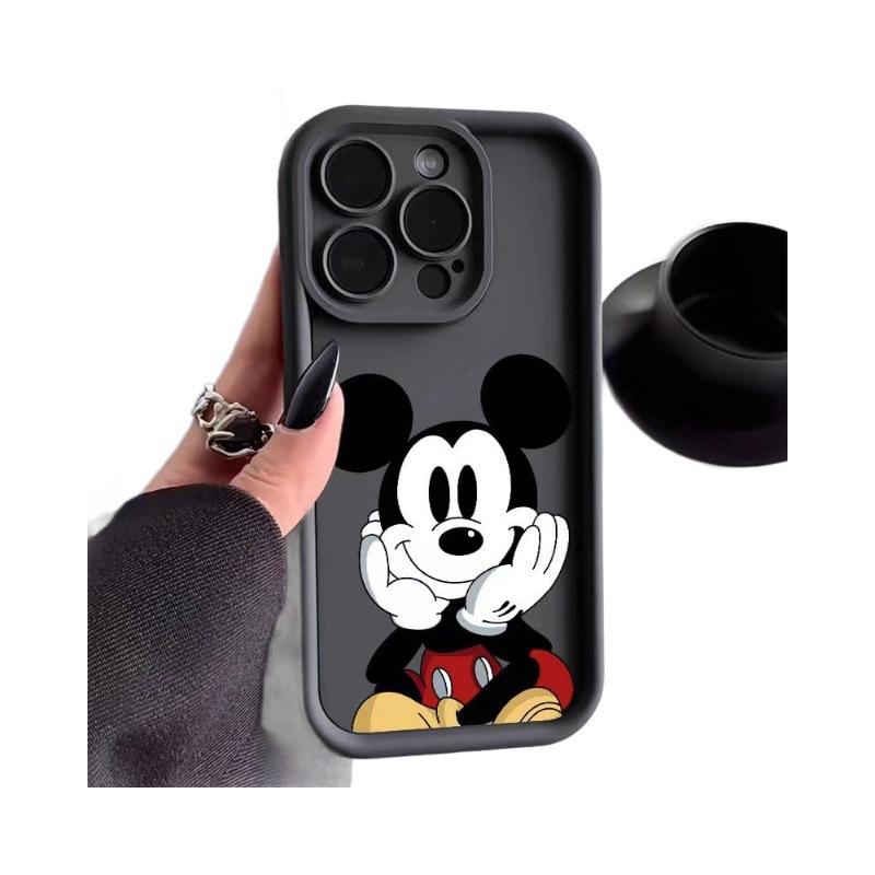 Dumb Mickey Is Suitable for Apple 16plus Mobile Phone Case 16promax Soft 13 New 12pro Cartoon X/xs