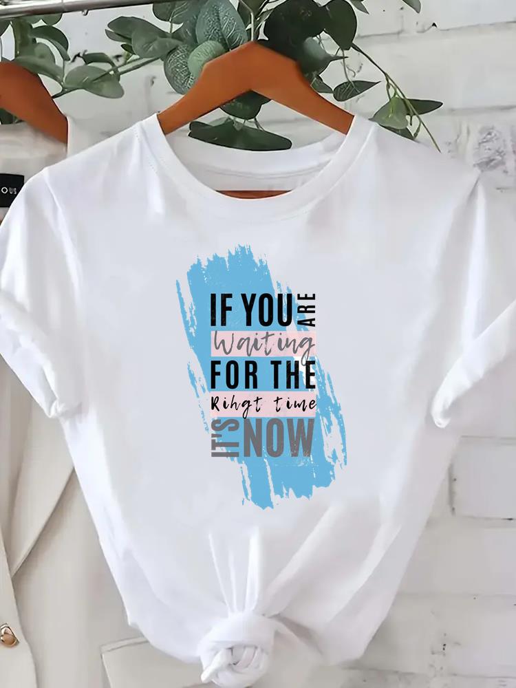 

(Asian Size) trend watercolor cute Women Tee Fashion Lady Clothing Casual T Shirt Female Top Printed Graphic Short Sleeve T-shirts S