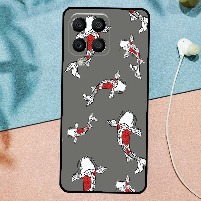 Koi Carp Fish Yin Yang For Samsung Galaxy M14 M34 M54 M20 M06 M16 M12 M13 M15 M35 M55 M33 M53 M21 M31 M32 M52 Case