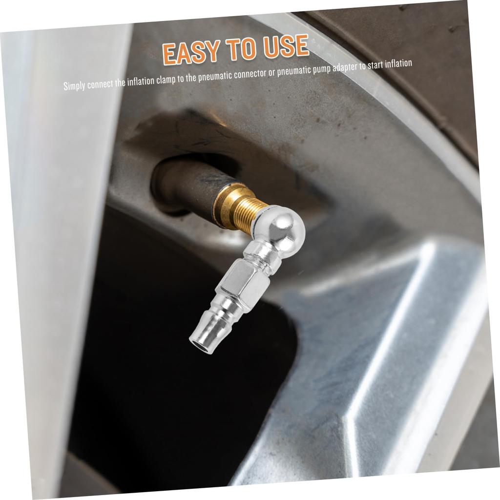 TOBBOMEY Durable Air Chuck Nozzle, Compatible with Air Compressors, Air Chuck Nozzle for Cars,