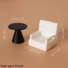 Dollhouse Miniature Living Room Sofa, Coffee Table & Chairs Set