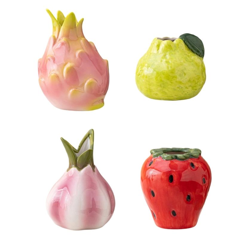 Einzigartige Keramik-Duftflasche mit Frucht-Design und dekorative Vasen für Schlafzimmer oder Büro