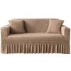 1/2/3/4 Seater Seersucker Sofa Slipcover High Stretch Couch Cover Thick Corner Sofa Protector Elastic Corner Couch Covers