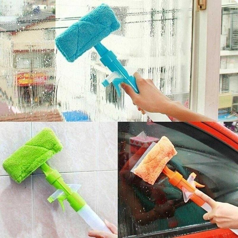 Multi-function One, Body-style Glass Cleaning Tool Glass Scraping Window Double-sided Cleaner