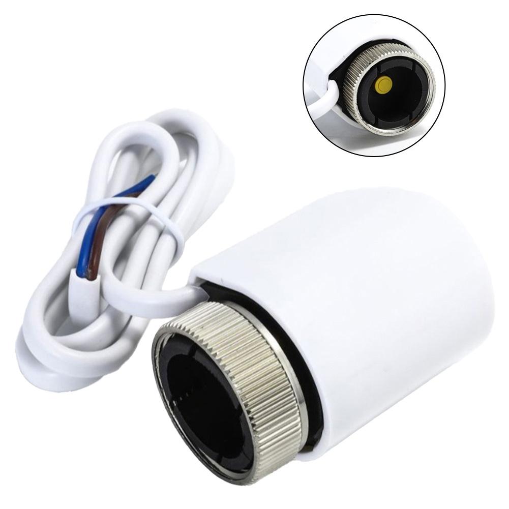 2pcs AC230V M30*1 5mm Electric Thermal Actuator for Floor Heating Radiator Valve with Energy Saving Temperature Control