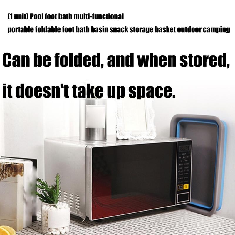 Venkovní kempingové umyvadla Přenosné skládací nožní umyvadlo Pohodlná lázeň na namáčení nohou pro cestování, kempování, domácí použití Odolné