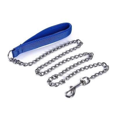 Hunde-Choke-Kette, Halsband, starkes Chrom-Metallschaum-Trainingshalsband, Leinen für Hunde und Katzen