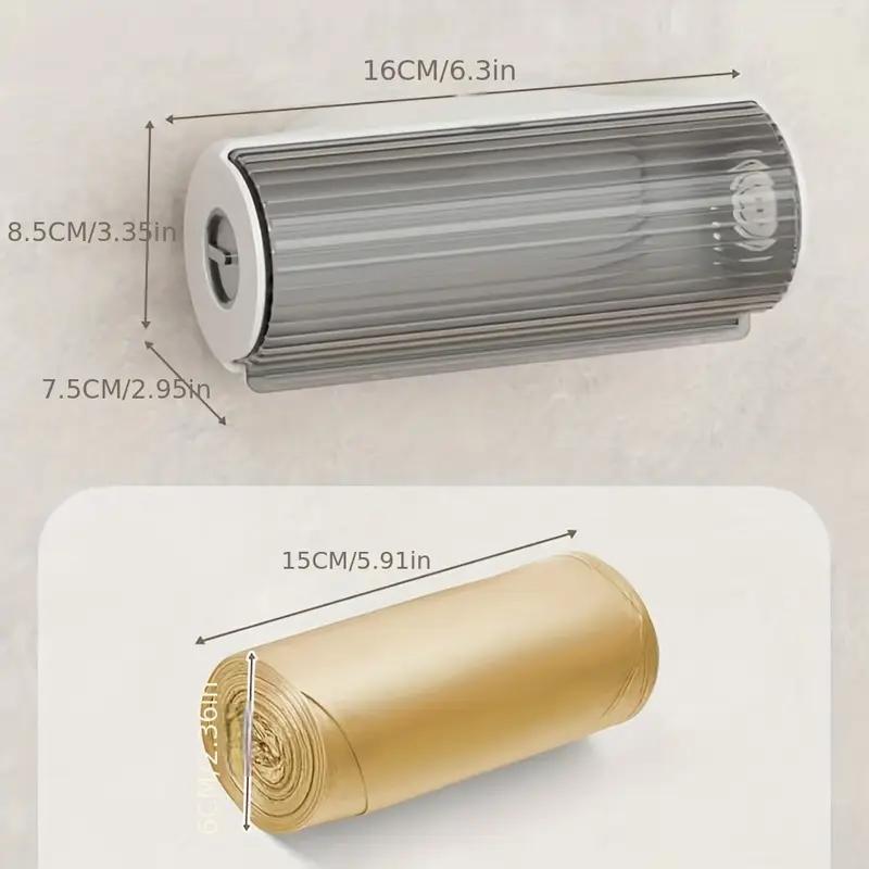 Wall-mounted Garbage Bag Storage Artifact Kitchen Dedicated Bag Storage Box Large Capacity Toilet Plastic Convenient Bag