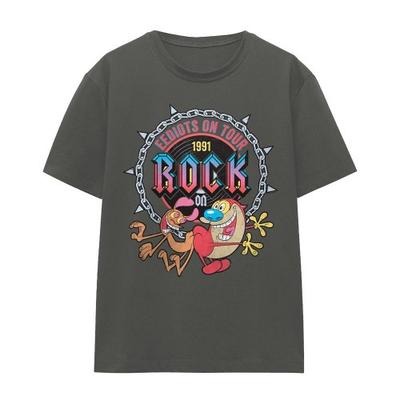 Ren & Stimpy Unisex Erwachsenen Eediots On Tour T-Shirt
