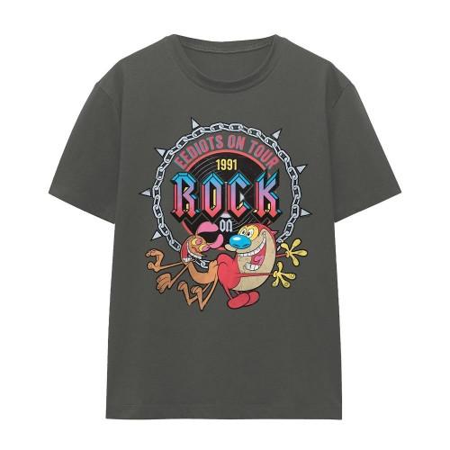 Ren & Stimpy Unisex Adult Eediots On Tour T-Shirt