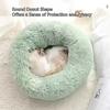 New Soft Pet Cat Bed Pad Warm Donut Round Dog Calm Bed Faux Fur Comfortable Sleeping Bed for Small Dog and Cat