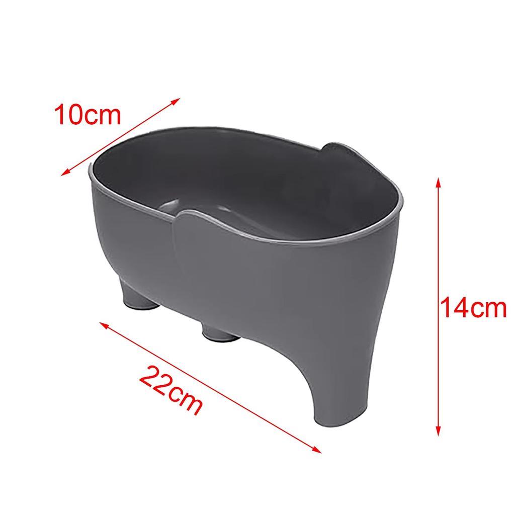 Elephant Drain Basket Multi-purpose Kitchen Storage Drain Basket Household Fruit and Vegetable Basket Plastic Drain Basin