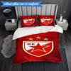 3PCS Crvena Zvezda Bedding Set 2D Printing (Includes 1 Duvet Cover + 2 Pillowcases Coreless), Bedroom decor,Fan Gift