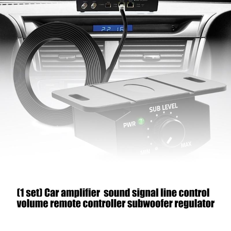 Amplifier and Subwoofer Volumes Volumes Control with Dedicated Adjustment Knob, Clear Modular Cable End Plugs, and Two-Slot Mounting Flange
