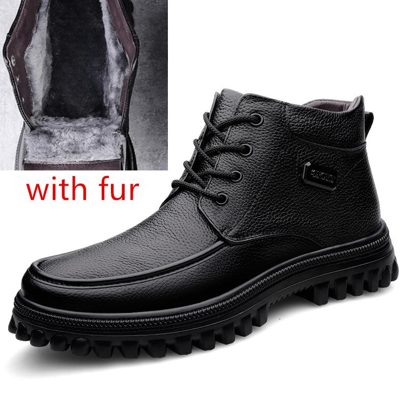 

Модные зимние теплые ботинки на шнуровке, классические плюшевые зимние ботинки, мужские рабочие ботинки на толстой подошве, мужская повседневная обувь для отдыха на открытом воздухе, большой размер 49, 50, 51 51