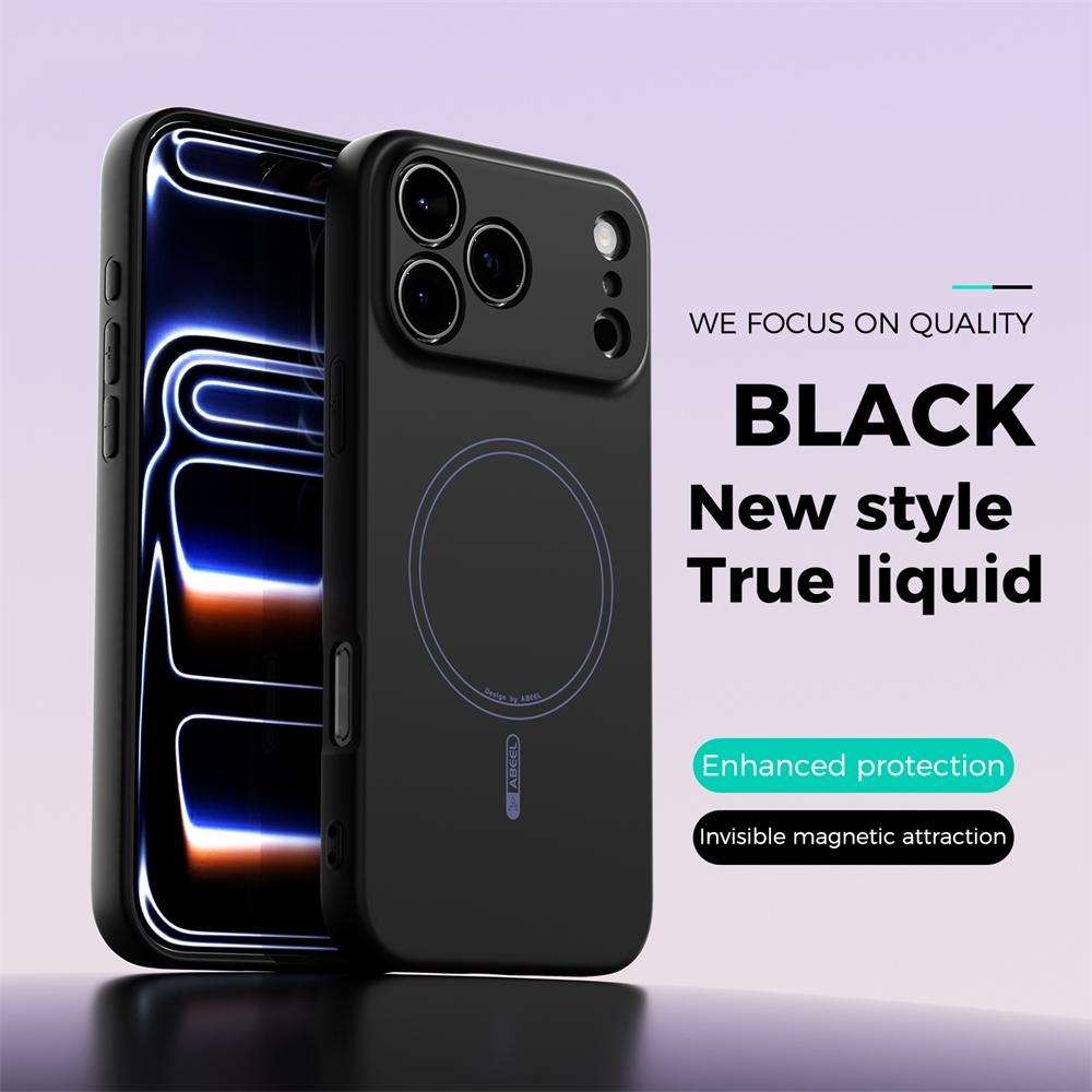 Liquid Silicone For Magsafe Wireless Charge Magnetic Case For iPhone 17 Air 16 15 14 13 Pro Max 16E Shockproof Soft Matte Cover