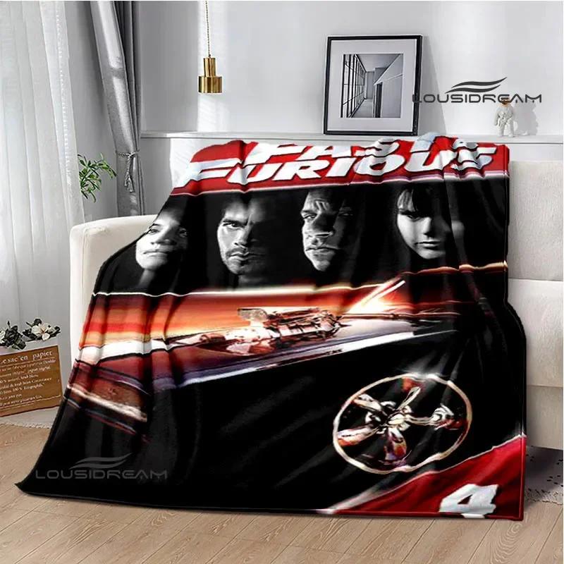 Fast & Furious Print Blanket Picnic blanket blankets for beds Flange Warm blanket Home travel blankets bed linings birthday gift