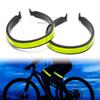 1pair ABS Reflective Trouser Clips Safety Strips Outdoor Cycling High Visibility Bicycle Pants Clip Cycling Equipment