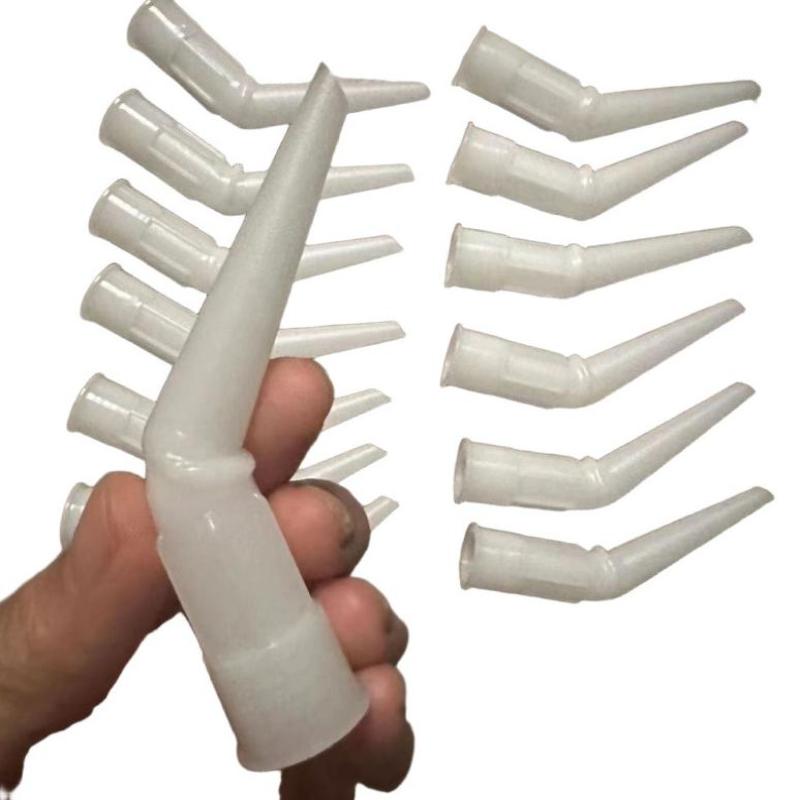 Plastic Caulk Nozzle Tips Standard Size Leak-proof 1-100Pcs for Home Bathroom Sealing DIY Handyman Repair Jobs