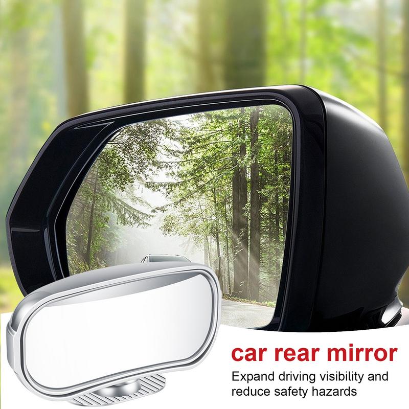 360 Degree Adjustable Wide Angle Side Rear Mirror Blind Spots Convex Mirrors For Car Reverse Parking Auxiliary Rear View Mirror