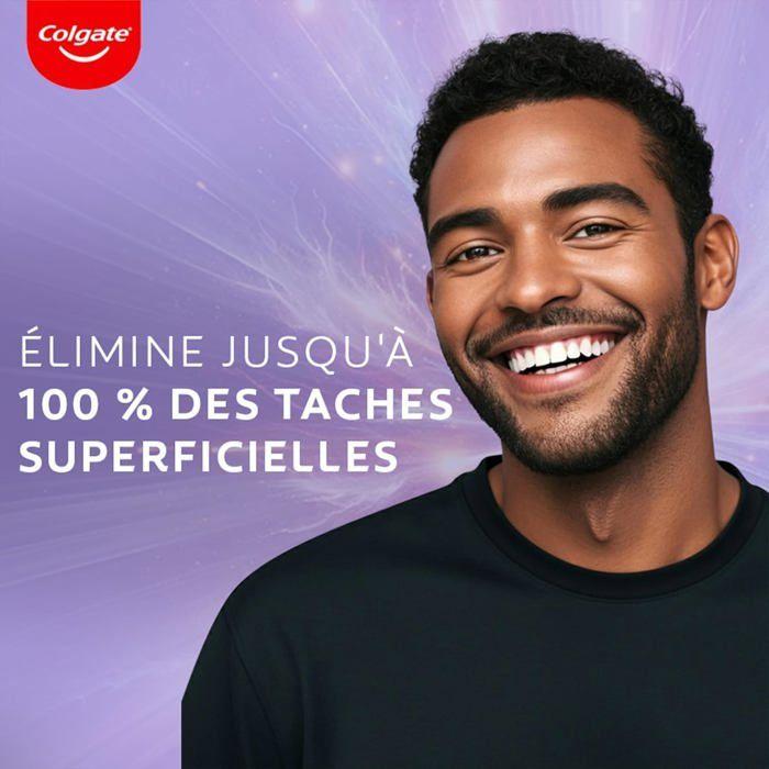 Dentifrice - Colgate - Max White Purple Reveal - Blanchiment Dentaire - Menthe - 4 X 75 Ml