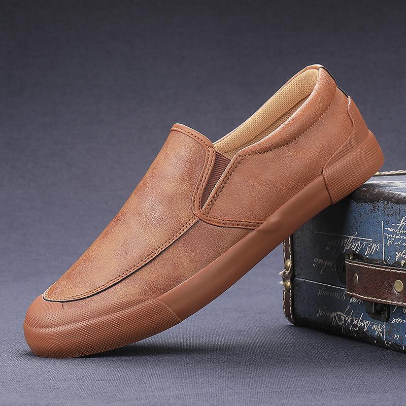Flash step men's shoes cotton shoes men's casual leather shoes Korean version trend low-top board shoes autumn and winter shoes 9101 9153