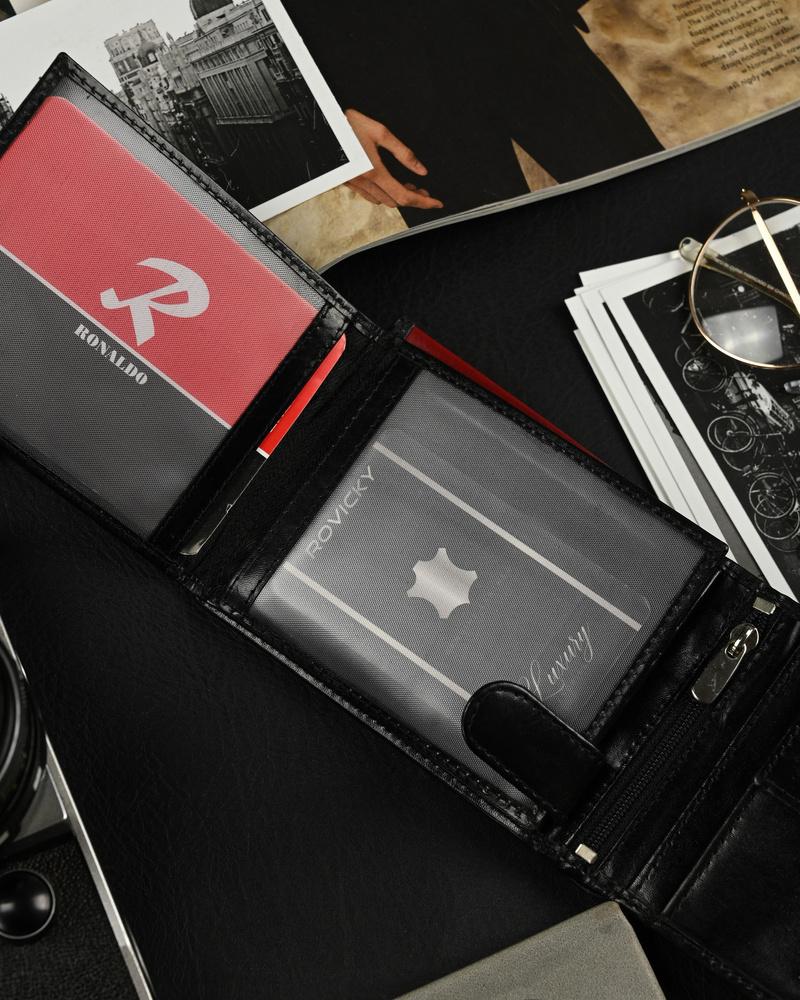 Ronaldo Horizontal Compact Men's Leather Wallet