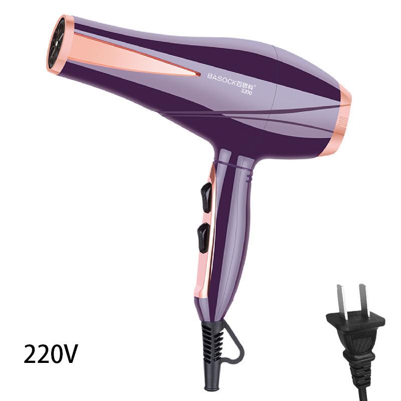 

Hair Dryer 6speed Hot And Cold Air 2color Highpower Household 2000w 220v Фіолетовий