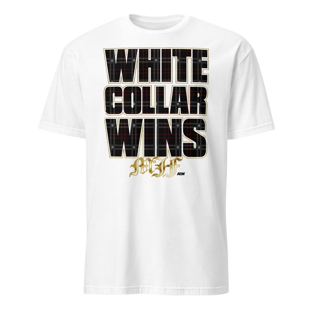 MJF  White Collar Wins Official AEW TShirt Unisex T-Shirt S