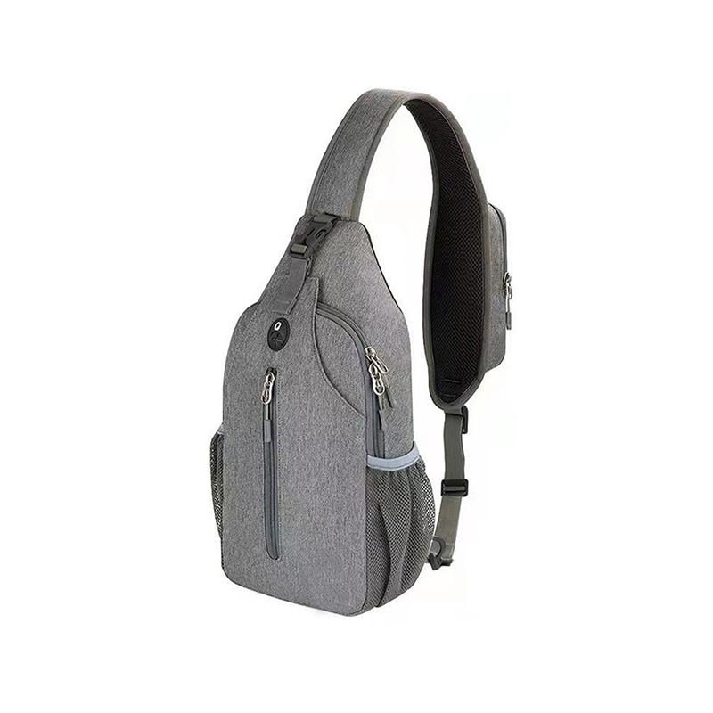 

Женские и мужские сумки-слинги Оксфордская сумка через плечо на молнии на груди Школьная современная сумка через плечо Рюкзак большой емкости на слинге с USB-портом для зарядки