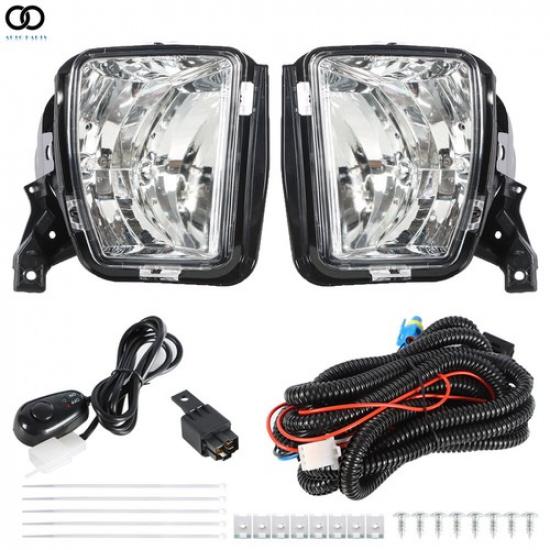 For 2013/2014-2018 Dodg Ram 1500 Left&Right Clear Lens Fog Lights Lamps Assembly