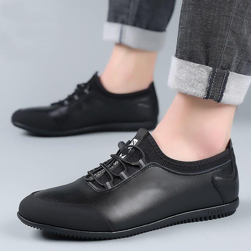 Men's leather shoes one-pedal leather business soft-soled driving shoes versatile casual men's shoes