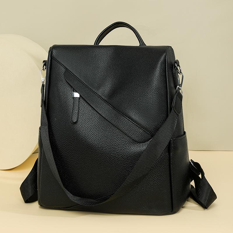 Outdoor Travel Bag PU Women's Large Capacity Backpack Multifunctional Shoulder Bag