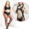 Spider Silk Sexy Teddy Underwear Woman Sexy Mesh Lace Crotchless Erotic Transparent Sexy Underwear Fishing Hollowout Fishnet