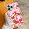 Animated S-Strawberry S-Shortcake Phone Case For IPhone 17 16 15 14 11 12 13 Pro Max Plus Pro Colored Silver Cover