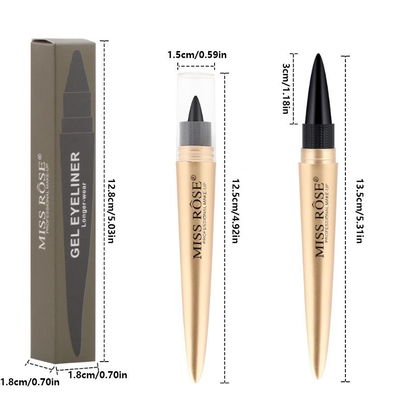 Cool Black Intense Eyeliner Color Eyeliner Waterproof Long-Lasting Makeup Holding Non-Smudge Eyeliner Pencil